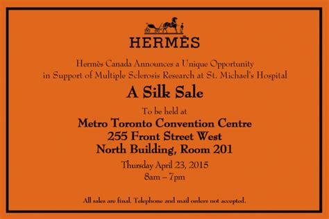 You Are Invited: Hermès Toronto Sale 2